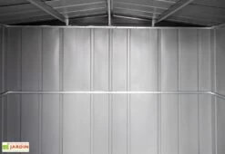 Abri De Jardin En Acier Galvanisé Imitation Bois Woodlake - 2,93 M² 9 Abri De Jardin En Acier Galvanisé Imitation Bois Woodlake - 2,93 M² -Abriet Mobilier Soldes Boutique interieur abri jardin metal woodlake