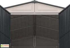 Abri De Jardin En PVC Duramax 8,05 M² Gris 7 Abri De Jardin En PVC Duramax 8,05 M² Gris -Abriet Mobilier Soldes Boutique interieur abri jardin resine duramax gris