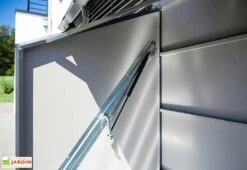 Abri à Vélos En Acier Galvanisé Anthracite 1,74 M² -Abriet Mobilier Soldes Boutique interieur abri velos metal trimetals