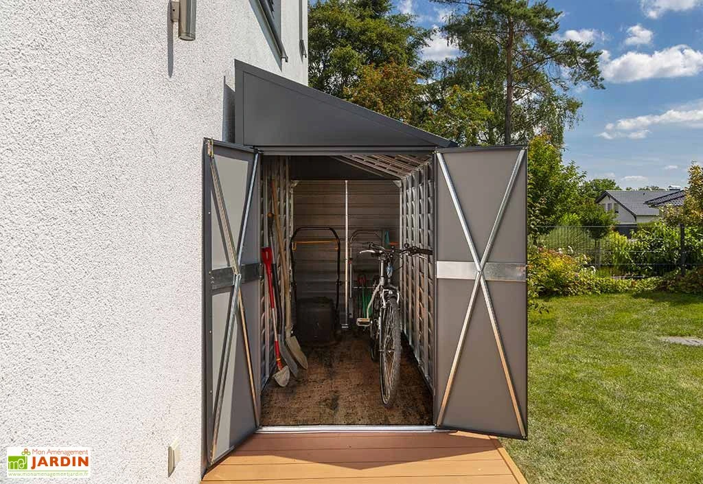 Armoire De Jardin En Acier Galvanisé 124 X 295 Cm 3 Armoire De Jardin En Acier Galvanisé 124 X 295 Cm – Image 3