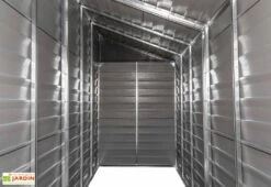 Armoire De Jardin En Acier Galvanisé 124 X 295 Cm 10 Armoire De Jardin En Acier Galvanisé 124 X 295 Cm -Abriet Mobilier Soldes Boutique interieur remise jardin acier galvanise anthracite 1