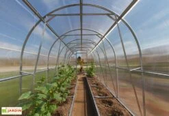 Serre De Jardin Tunnel En Polycarbonate Et Acier -Abriet Mobilier Soldes Boutique interieur tunnel serre jardin
