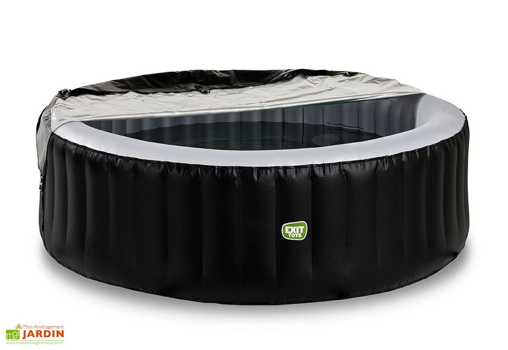 EXIT TOYS Spa Gonflable Extérieur Rond 4 Places Ø 204 Cm – Silver Classic Noir 4 EXIT TOYS Spa Gonflable Extérieur Rond 4 Places Ø 204 Cm – Silver Classic Noir – Image 4