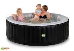 EXIT TOYS Spa Gonflable Extérieur Rond 4 Places Ø 204 Cm – Silver Classic Noir 8 EXIT TOYS Spa Gonflable Extérieur Rond 4 Places Ø 204 Cm – Silver Classic Noir -Abriet Mobilier Soldes Boutique jacuzzi gonflable exterieur 4 personnes exit toys
