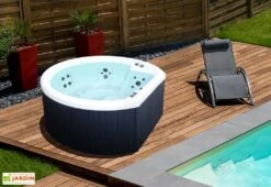 Spa D’extérieur Rigide 4 Places – Halfmoon 9 Spa D’extérieur Rigide 4 Places – Halfmoon -Abriet Mobilier Soldes Boutique jacuzzi jardin 4 places halfmoon