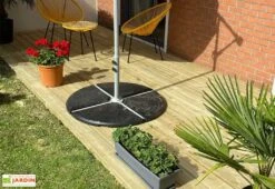 Kit Lames De Terrasse En Bois De Pin Traité 30 M² + Visserie -Abriet Mobilier Soldes Boutique jardin avec terrasse bois 2