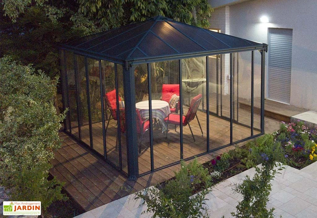 Jardin D’Hiver En Aluminium Et Polycarbonate 13 M² – LEDRO 3600 1 Jardin D’Hiver En Aluminium Et Polycarbonate 13 M² – LEDRO 3600