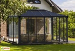 Nouvelles Arrivées 22 Jardin D’Hiver En Aluminium Et Polycarbonate 13 M² – LEDRO 4300