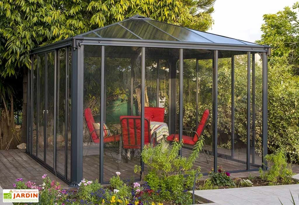 Jardin D’Hiver En Aluminium Et Polycarbonate 9 M² – LEDRO 3000 1 Jardin D’Hiver En Aluminium Et Polycarbonate 9 M² – LEDRO 3000