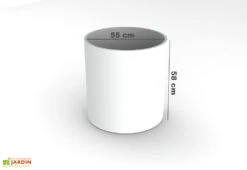 Jardinière Ronde En Béton Fibré 55 X 58 Cm– Sill 9 Jardinière Ronde En Béton Fibré 55 X 58 Cm– Sill -Abriet Mobilier Soldes Boutique jardinie re be ton fibre 04