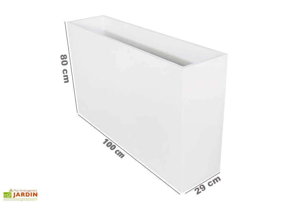 Jardinière En Béton Fibré 100 X 80 Cm– Terrace 100 4 Jardinière En Béton Fibré 100 X 80 Cm– Terrace 100 – Image 4
