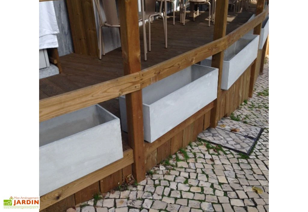 Jardinière En Béton Fibré Balko 100 - 100 X 25 X 25 Cm 2 Jardinière En Béton Fibré Balko 100 - 100 X 25 X 25 Cm – Image 2