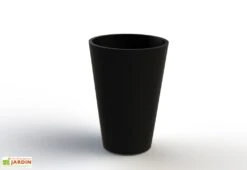 Jardinière En Béton Fibré Conik 50 – Ø 50 X 70 Cm -Abriet Mobilier Soldes Boutique jardiniere beton conik 50 noir