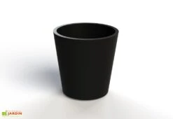 Jardinière En Béton Fibré Conik 40 – Ø 40 Cm -Abriet Mobilier Soldes Boutique jardiniere beton fibre conik 40 noir