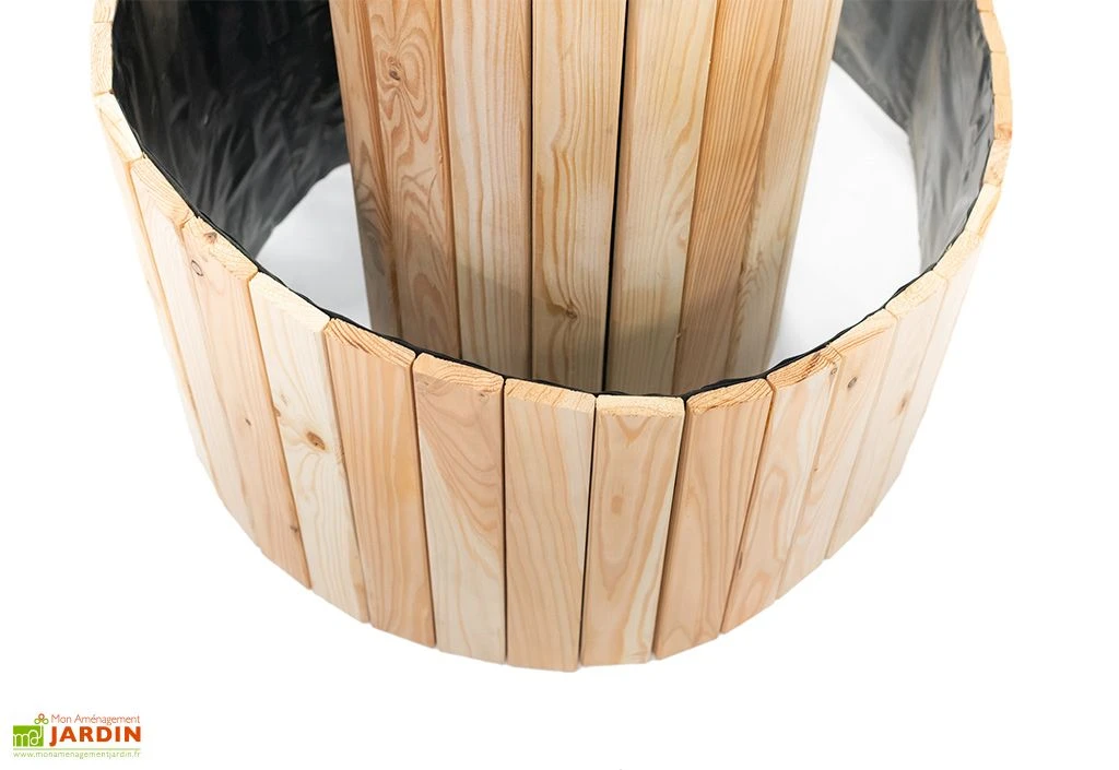 Spirale Aromatique – Jardinière En Bois De Mélèze Ø55 Cm 6 Spirale Aromatique – Jardinière En Bois De Mélèze Ø55 Cm – Image 6