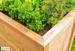 Jardinière En Bois De Mélèze Bac Potager 130 X 65 X 84 Cm -Abriet Mobilier Soldes Boutique jardiniere bois potager 130x84cm
