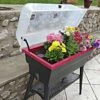 Jardinière Calipso Combi 40L Mini Serre Double Paroi + Réserve D'Eau H80cm