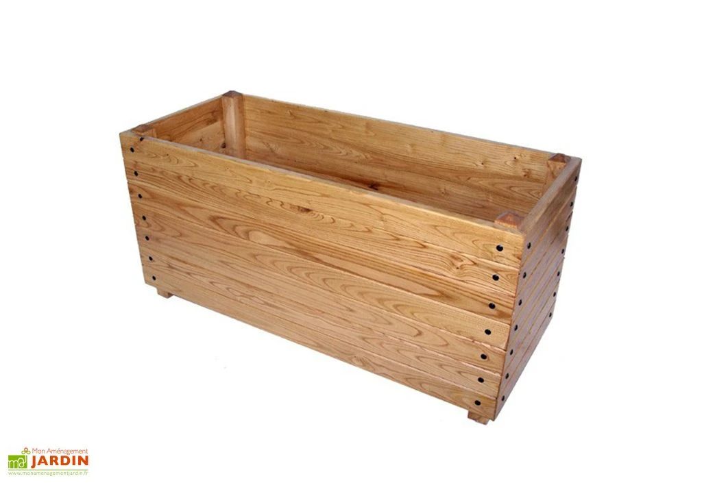 Jardinière Rectangulaire En Bois De Châtaignier Lasuré - Classics 1 Jardinière Rectangulaire En Bois De Châtaignier Lasuré - Classics