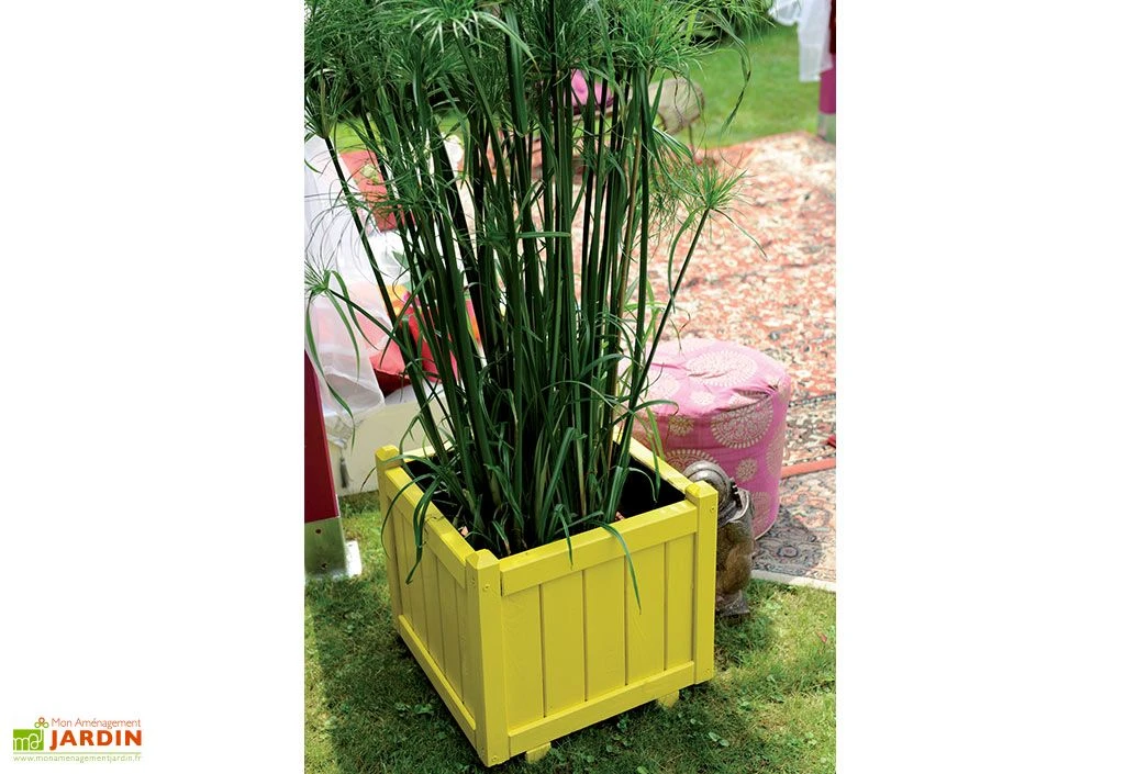 Bac à Fleurs Vendôme 50 (46x46x44) 2 Bac à Fleurs Vendôme 50 (46x46x44) – Image 2