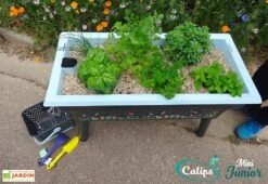 Jardinière Enfant Calipso Mini Junior + Panier Et Acc. – Bleu Pastel 7 Jardinière Enfant Calipso Mini Junior + Panier Et Acc. – Bleu Pastel -Abriet Mobilier Soldes Boutique jardiniere enfant calipso 40l panier kajo 4l bleu pastel 3