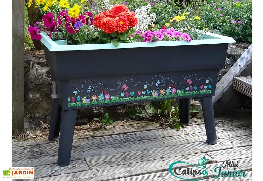 Jardinière Enfant Calipso Mini Junior + Panier Et Acc. – Bleu Pastel 2 Jardinière Enfant Calipso Mini Junior + Panier Et Acc. – Bleu Pastel – Image 2