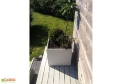 Jardinière En Béton Fibré Kube 45 (45x45) -Abriet Mobilier Soldes Boutique jardiniere kube beton fibre 45x45 blanc