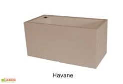 Jardinière Rectangulaire En Polyéthylène Atlantis 100 Cm (pls Coloris) -Abriet Mobilier Soldes Boutique jardiniere plastique rotomoule double paroi 100cm couleurs 2