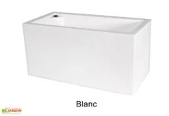 Jardinière Rectangulaire En Polyéthylène Atlantis 100 Cm (pls Coloris) -Abriet Mobilier Soldes Boutique jardiniere plastique rotomoule double paroi 100cm couleurs 3