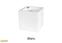 Jardinière Carrée En Polyéthylène Atlantis 40 Cm (pls Coloris) -Abriet Mobilier Soldes Boutique jardiniere plastique rotomoule double paroi 39cm couleurs 2