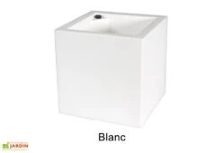 Jardinière Carrée En Polyéthylène Atlantis 50 Cm (pls Coloris) -Abriet Mobilier Soldes Boutique jardiniere plastique rotomoule double paroi 49cm couleurs 2