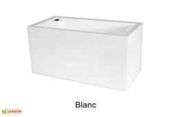 Jardinière Rectangulaire En Polyéthylène Atlantis 80 Cm (pls Coloris) -Abriet Mobilier Soldes Boutique jardiniere plastique rotomoule double paroi 80cm couleurs 2
