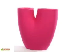 Pot De Fleurs En Polyéthylène Bilobo – 50 X 25 X 50 Cm -Abriet Mobilier Soldes Boutique jardiniere polyethylene fuchsia 1