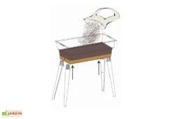 Jardinière Calipso Maxi Basic 40L + Pieds Amovibles – Grise -Abriet Mobilier Soldes Boutique jardiniere polypropylene 40l pieds amovibles calipso maxi basic