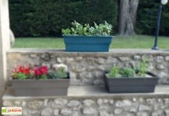 Jardinière Calipso Maxi Basic 40L + Pieds Amovibles – Bleu Canard -Abriet Mobilier Soldes Boutique jardiniere polypropylene 40l pieds amovibles calipso maxi basic bleu canard 2