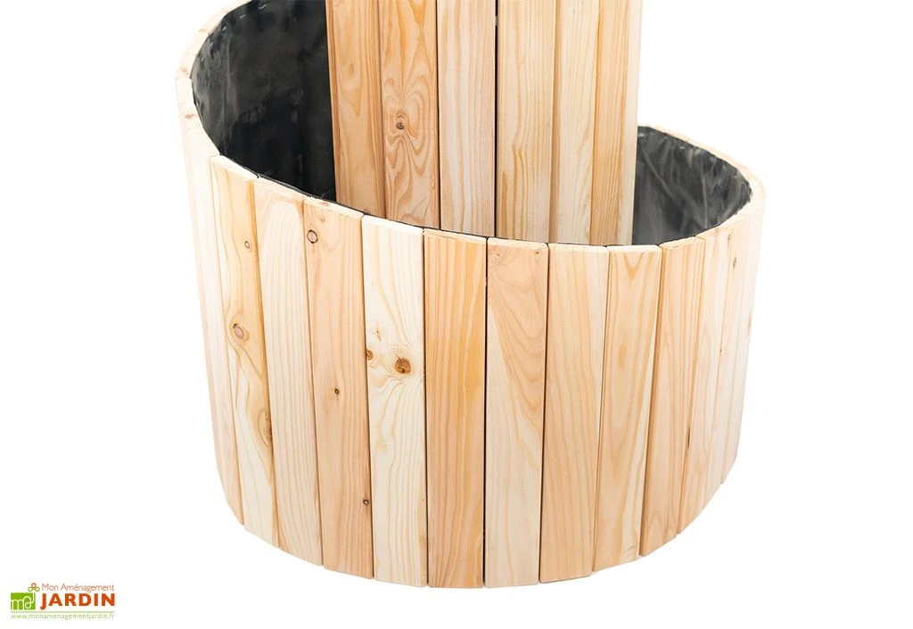 Spirale Aromatique – Jardinière En Bois De Mélèze Ø55 Cm 5 Spirale Aromatique – Jardinière En Bois De Mélèze Ø55 Cm – Image 5