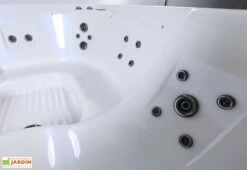 Spa D’extérieur Rigide 5 Places – Square -Abriet Mobilier Soldes Boutique jets buses jacuzzi exterieur square
