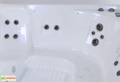 Spa D’extérieur Rigide 5 Places – Square -Abriet Mobilier Soldes Boutique jets spa jacuzzi jardin square