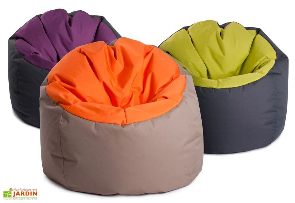 Pouf Géant Extérieur Bicolore - Bowie Original 2 Pouf Géant Extérieur Bicolore - Bowie Original – Image 2