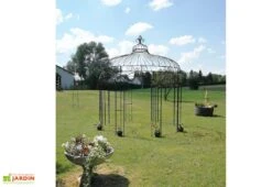 Gloriette En Fer Forgé - Fleurdelisée ∅ 3,00 M 11 Gloriette En Fer Forgé - Fleurdelisée ∅ 3,00 M -Abriet Mobilier Soldes Boutique kiosque fer forge fleurdelisee 3m godart