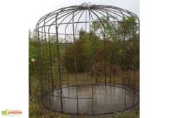 Gloriette En Fer Forgé 2 Portes - Végétale ∅ 3,00 M