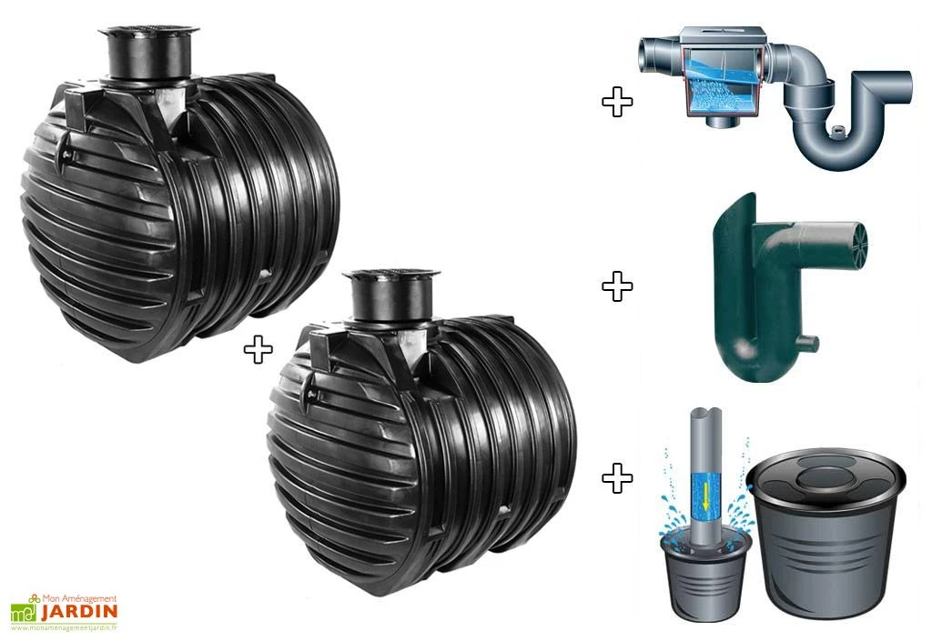 Kit Cuve Recuperateur Eau Enterree 12000 L 1 Kit Cuve Recuperateur Eau Enterree 12000 L