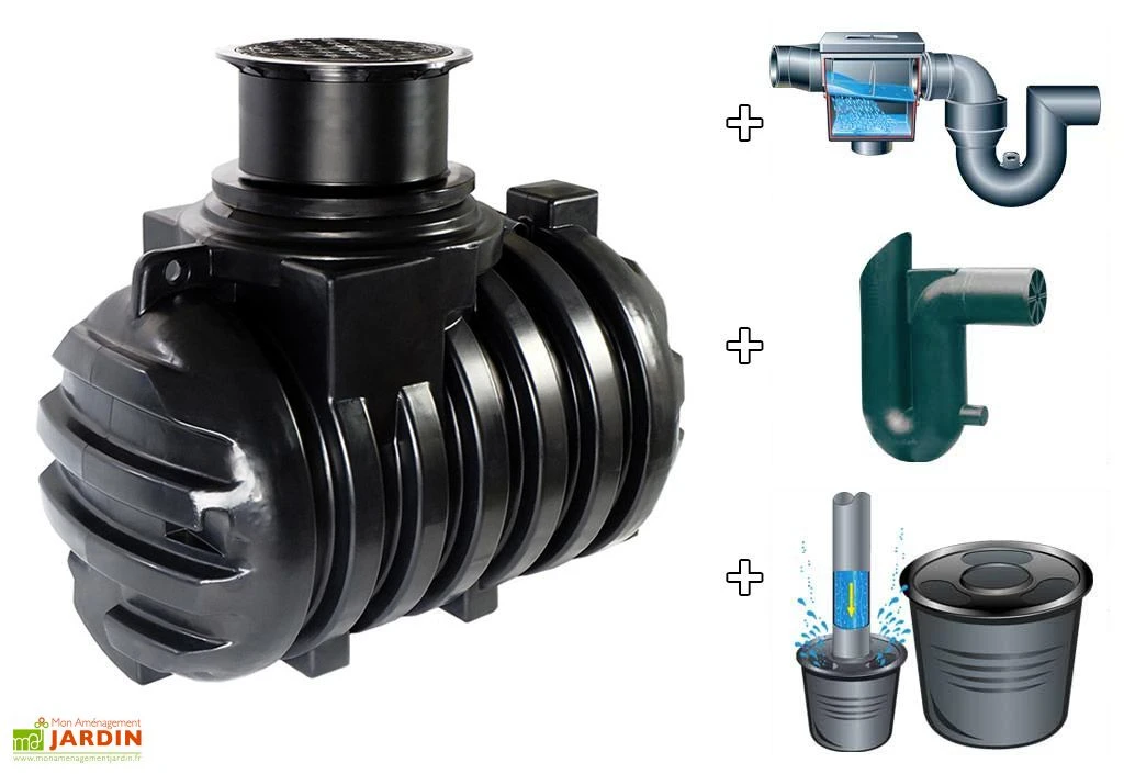 Kit Cuve Recuperateur Eau Enterree 2000 L 1 Kit Cuve Recuperateur Eau Enterree 2000 L