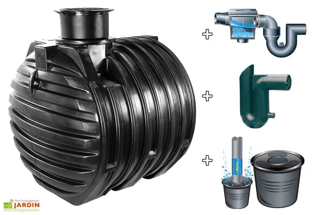 Kit Cuve Recuperateur Eau Enterree 6000 L 1 Kit Cuve Recuperateur Eau Enterree 6000 L