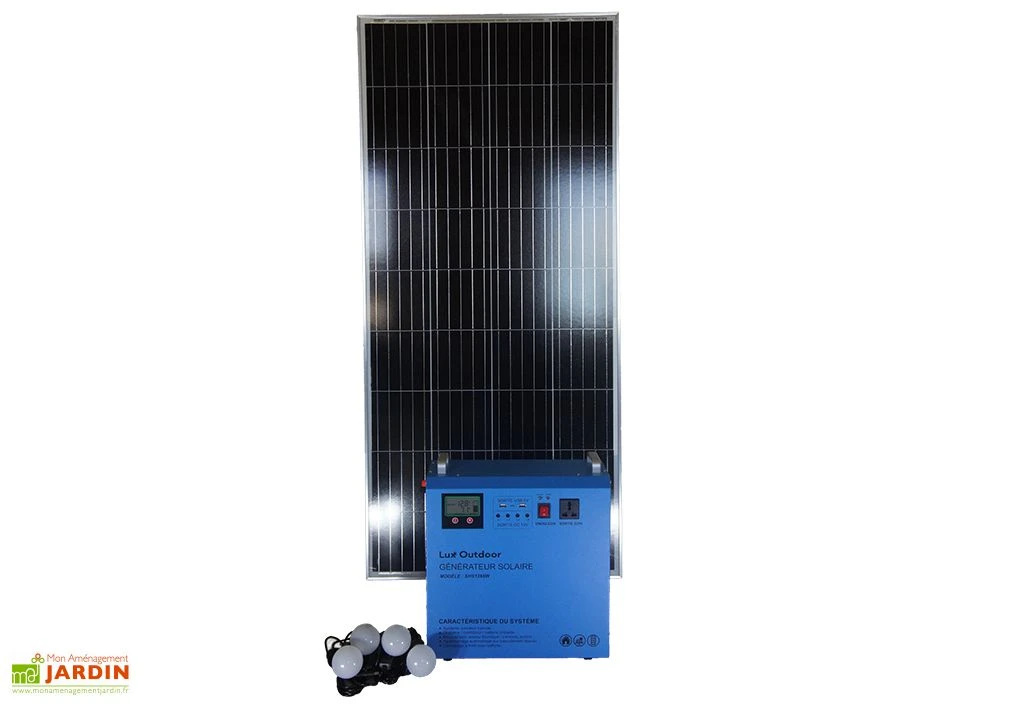 Station D’énergie Solaire SHS1265 Onduleur Hybride + Panneau 150 W 1 Station D’énergie Solaire SHS1265 Onduleur Hybride + Panneau 150 W