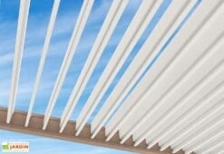 Pergola Bioclimatique Ombréa En Aluminium 3 X 4 M Autoportée - Beige Agathe -Abriet Mobilier Soldes Boutique lames orientables pergola bioclimatique ombrea 15 728363