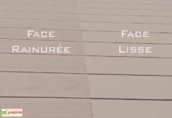 Lames De Terrasse En Composite Pleines Et Réversibles 30 M² -Abriet Mobilier Soldes Boutique lames terrasse composite reversibles beige 3