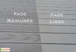 Lames De Terrasse En Composite Pleines Et Réversibles 25 M² 9 Lames De Terrasse En Composite Pleines Et Réversibles 25 M² -Abriet Mobilier Soldes Boutique lames terrasse composite reversibles gris 2