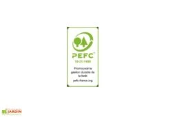 Tonnelle Autoportée Carport En Bois Autoclave Toit Plat 200x200cm -Abriet Mobilier Soldes Boutique logo pefc habrita 2