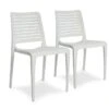 Lot De 2 Chaises De Jardin Empilables En Polypropylène Park