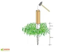 Lot De 4 Supports Pour Surface Avec Gazon Pour Pergola Henley – 9 X 9 X 75 Cm